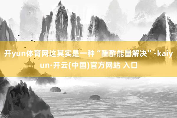   开yun体育网这其实是一种“酬酢能量解决”-kaiyun·开云(中国)官方网站 入口