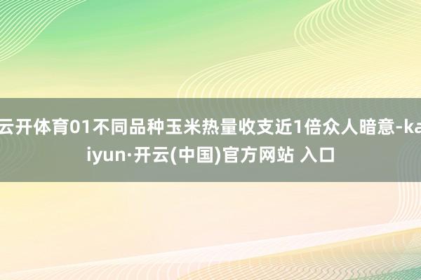 云开体育01不同品种玉米热量收支近1倍众人暗意-kaiyun